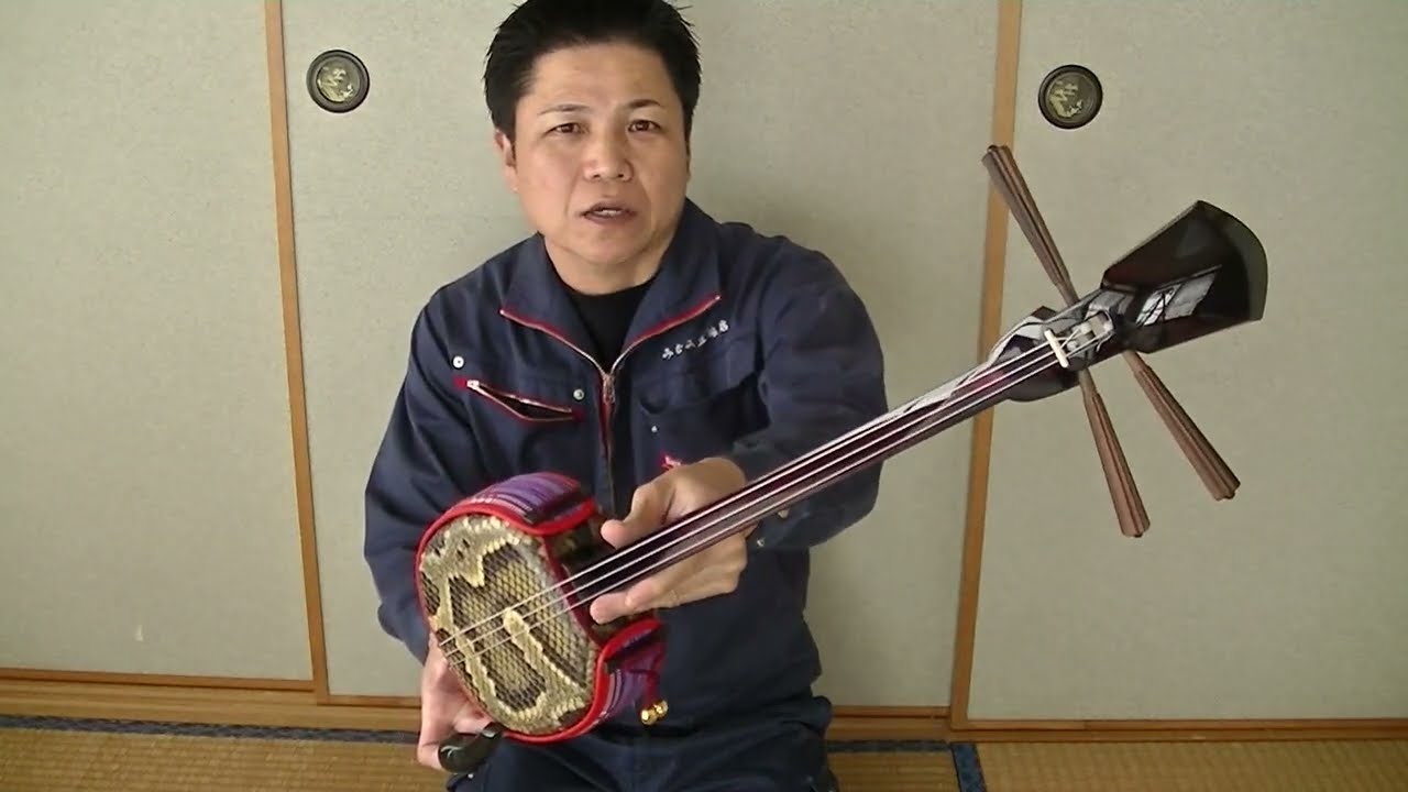枝川勝作・カマゴン黒檀真壁型三線