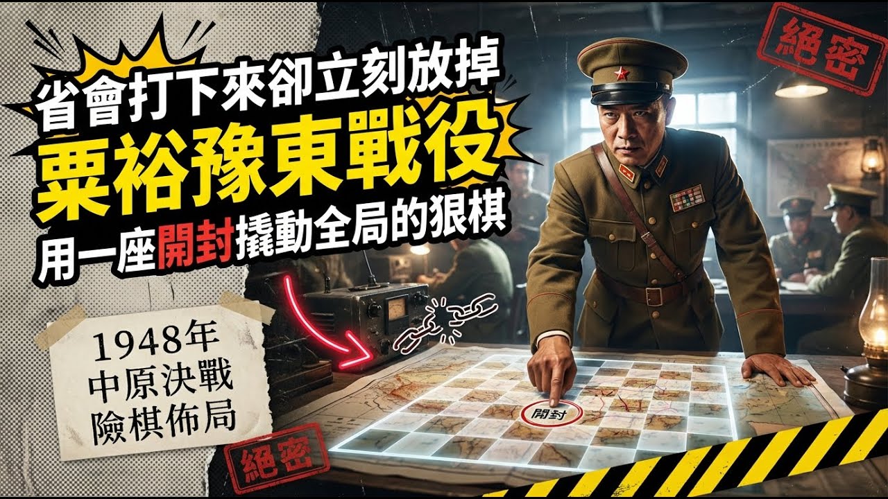 省會打下來卻立刻放掉？粟裕豫東戰役：用一座開封撬動全局的狠棋
