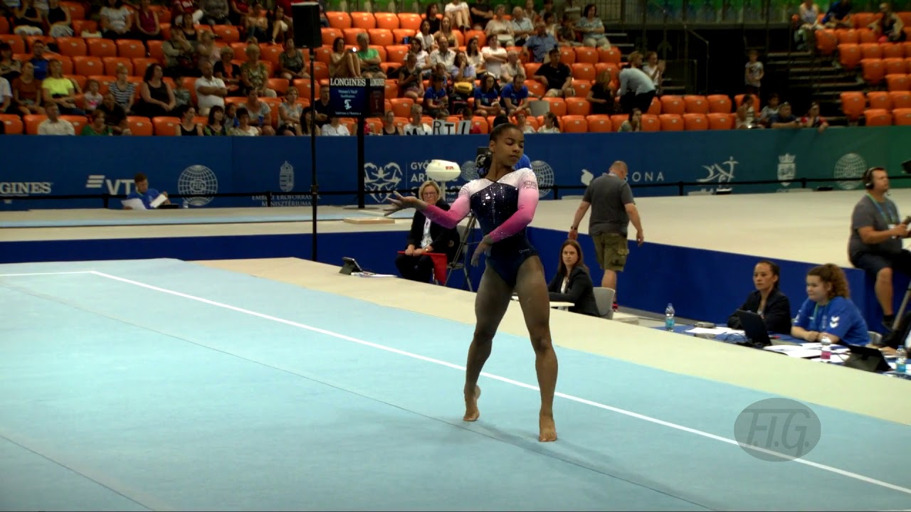 LEAT Alia Neve (GBR) - 2019 Artistic Junior Worlds, Gyor (HUN) - Qualifications Floor Exercise