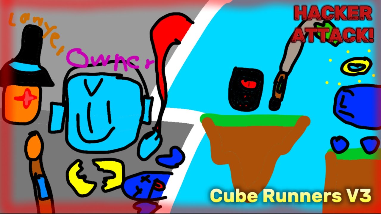 HACKER ATTACK IN CUBE RUNNERS!? | Cube Runners V3