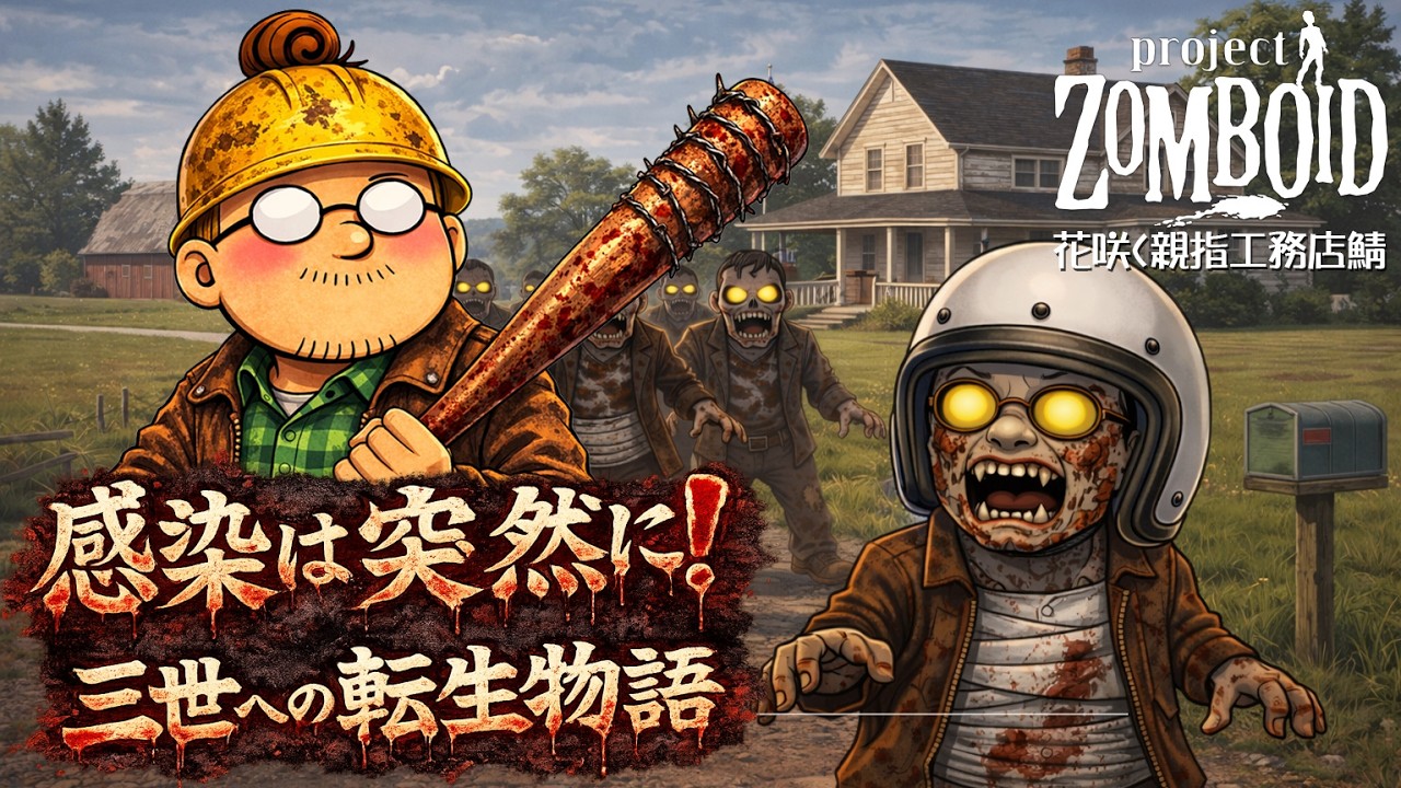 【Project Zomboid】#７　三世に転生。もうそろそろインフラが止まる気がしかしてない（できたらヒント軽めに）【自鯖b41】