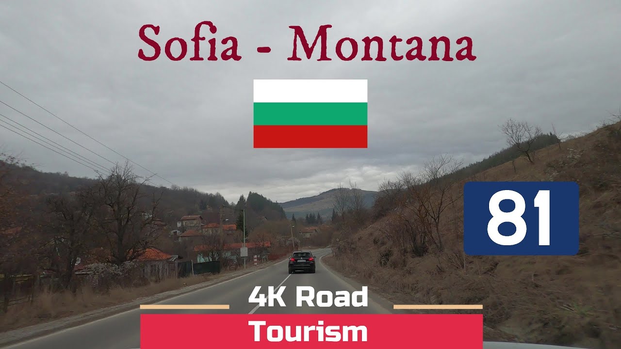 4K Scenic Drive Bulgaria: I81 Sofia - Montana - crossing The Balkan Mountains over Petrokhan Pass