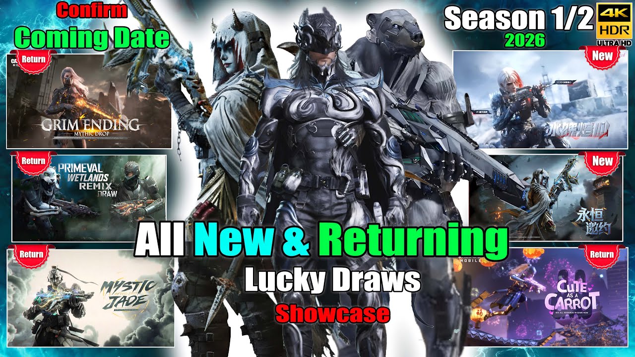 Season 1 All New & Returning Draws Date | All Returning Mythic & Legendary Draws Showcase Codm Leaks