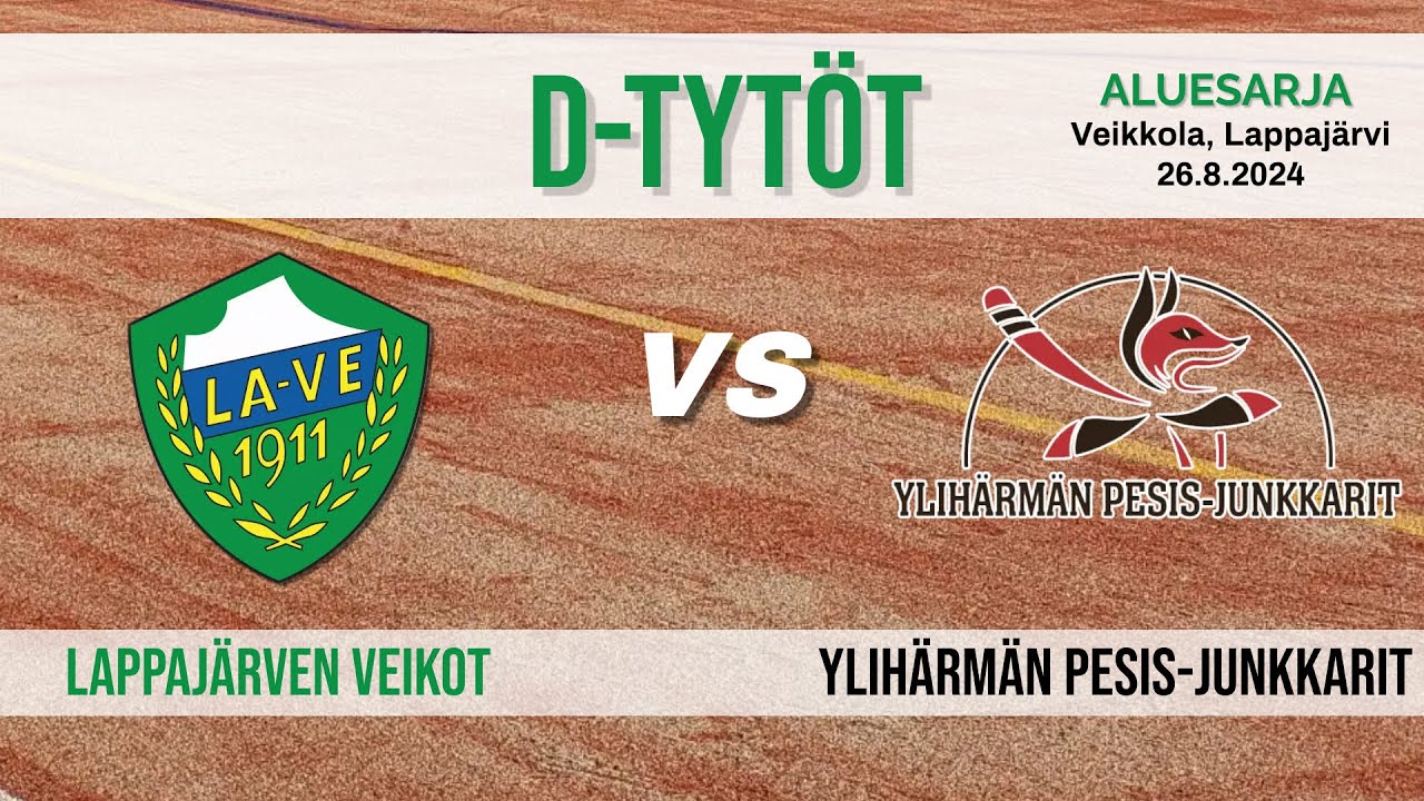 D-tytöt aluesarja 26.8.2024:  Lappajärven Veikot - Ylihärmän Pesis-Junkkarit