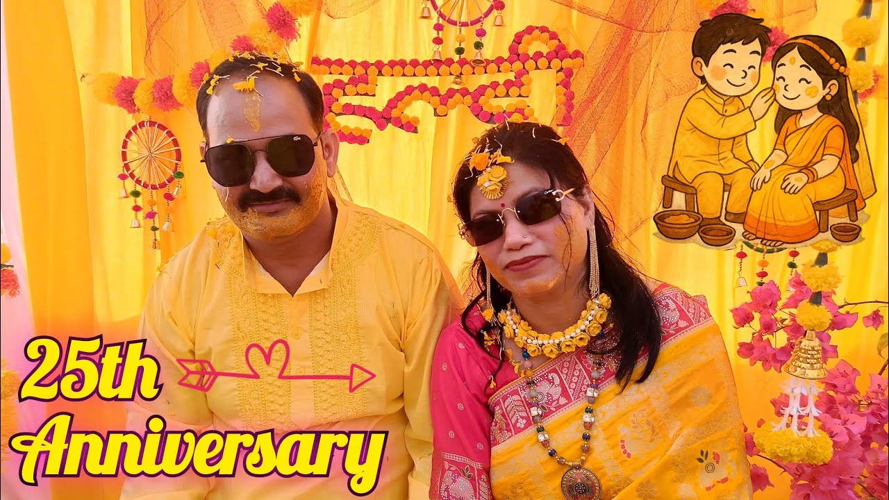 Haldi ceremony on my Silver Jubilee | 25th Anniversary celebration | Full vlog of Haldi