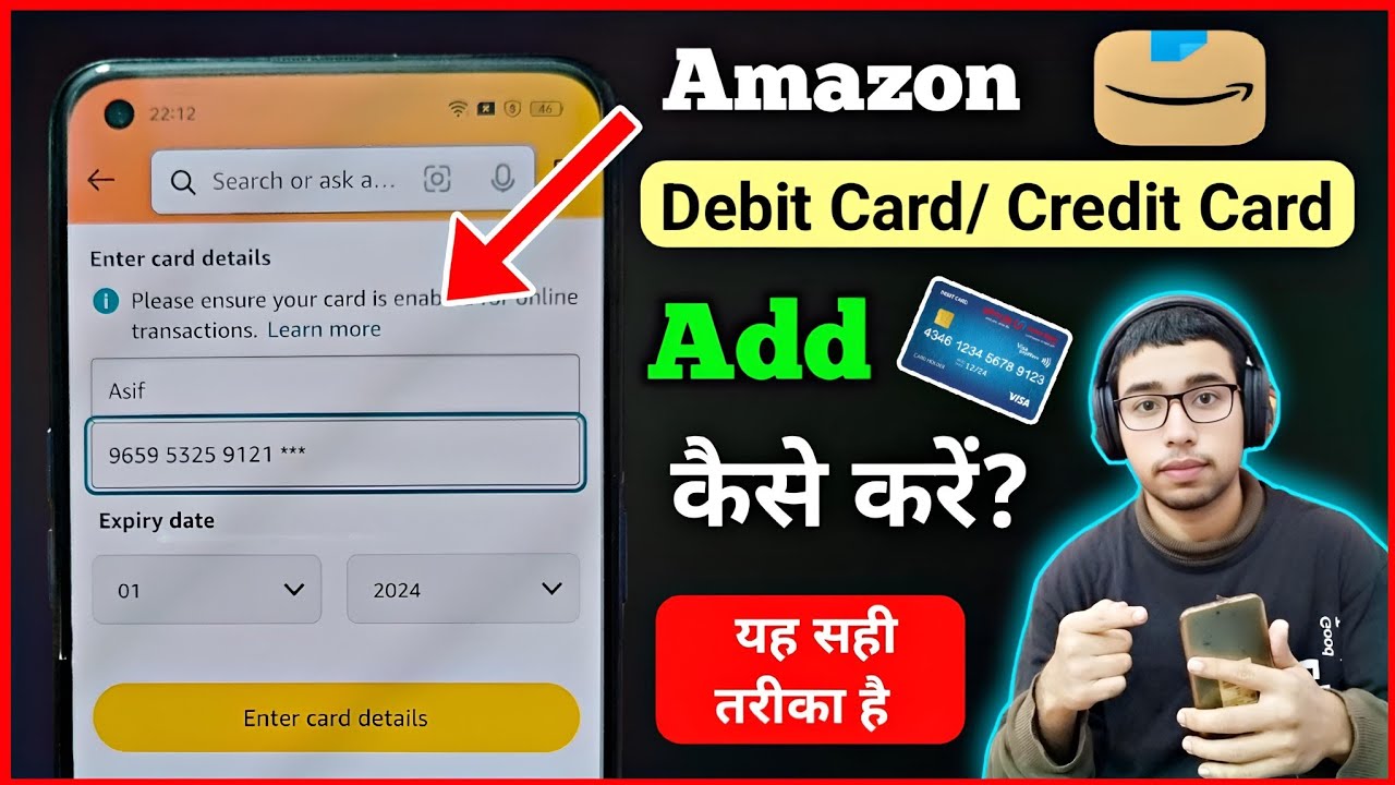 How to Add Credit Card or Debit Card in Amazon | Amazon Credit Card Kaise Add Kare, Add Debit Card