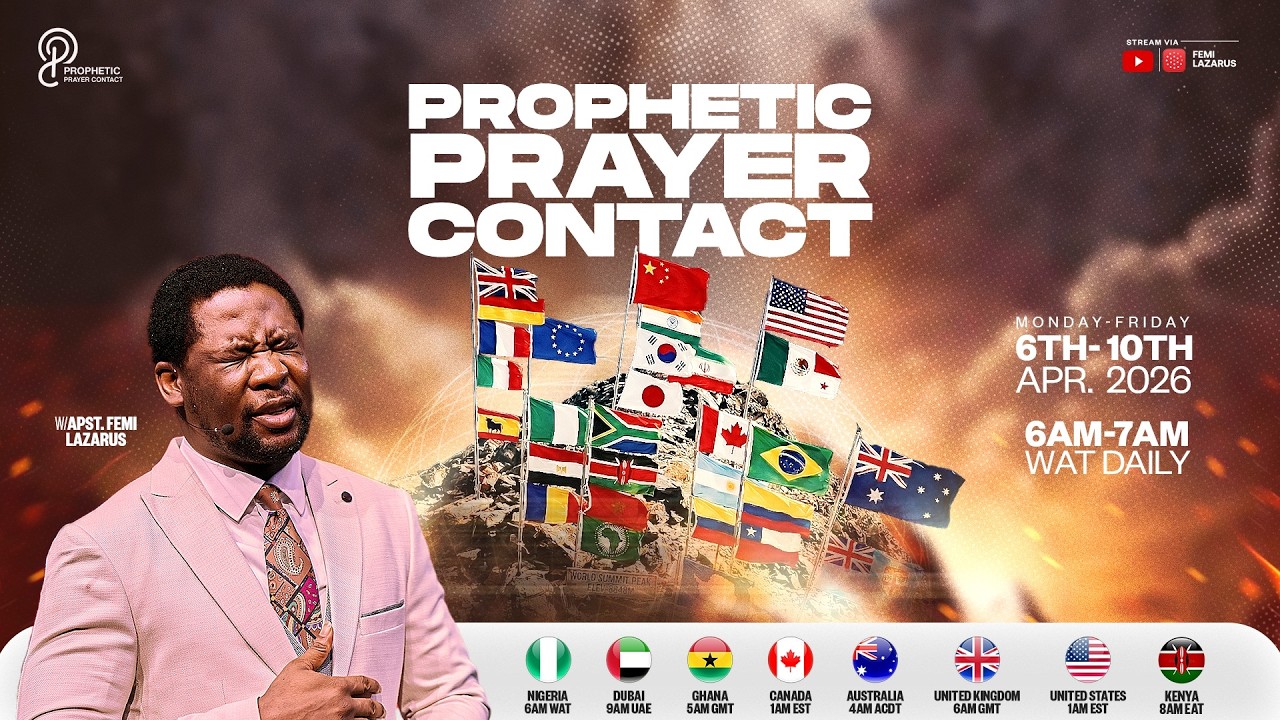 PROPHETIC PRAYER CONTACT || 6TH APRIL 2026