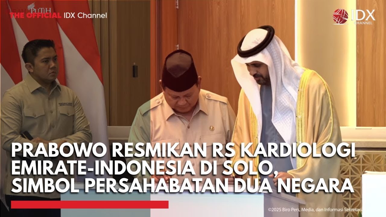 Prabowo Resmikan RS Kardiologi Emirate-Indonesia di Solo, Simbol Persahabatan Dua Negara