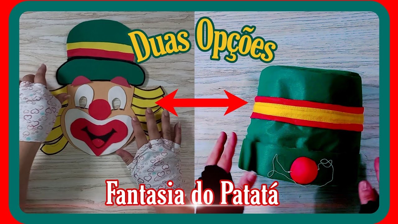 DIY: MÁSCARA DE EVA E CHAPÉU DO PATATÁ