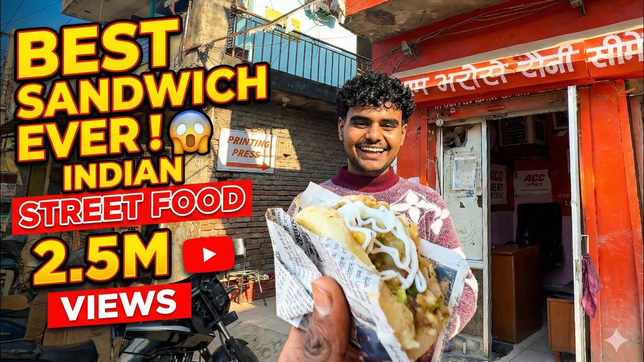 Best sandwich ever Indian street food #navsainivlogs 