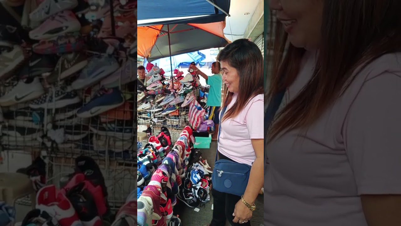 WOW DAMING MAGAGANDANG SAPATOS SA LATAGAN NI BOSS LAKAY SA EVANGELISTA STREET QUIAPO MANILA