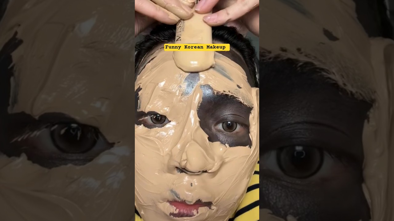 Funny Korean Makeup challenge #shorts #makeup#koreanmakeup #missgarg