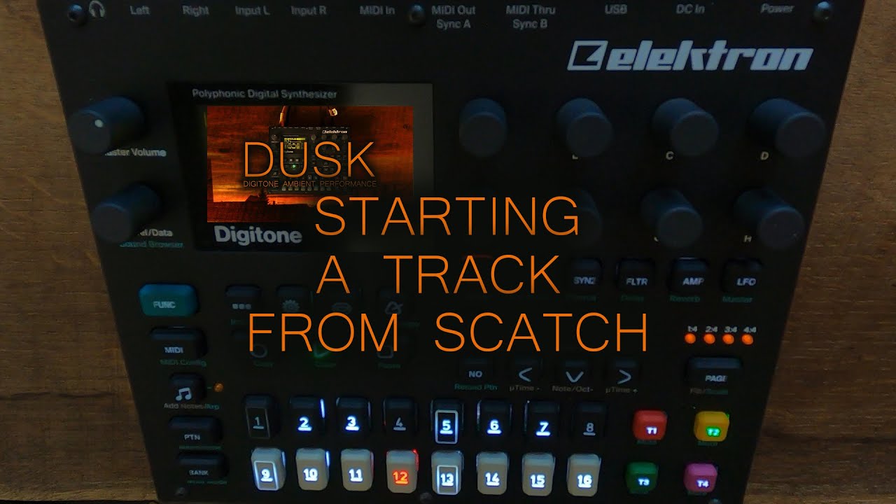 Elektron Digitone ... Starting a ambient track from scratch