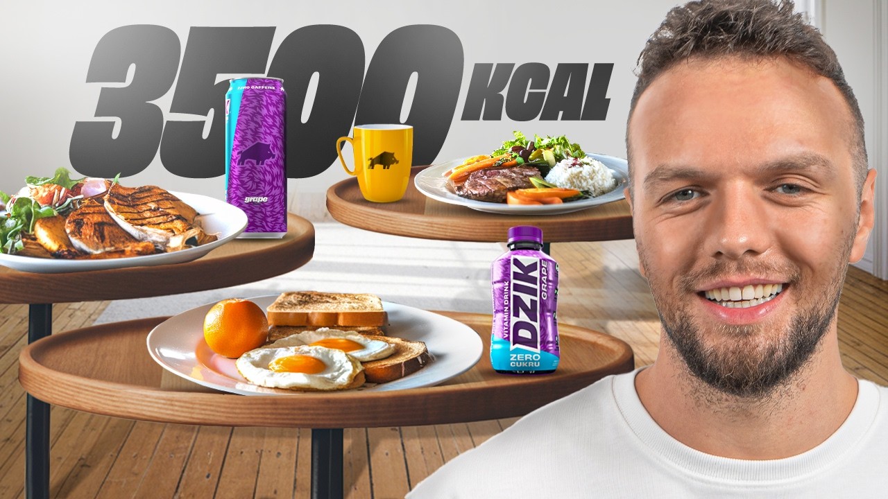 DZIEŃ JEDZENIA SAKERA 3500 KCAL! (+ TRENING)