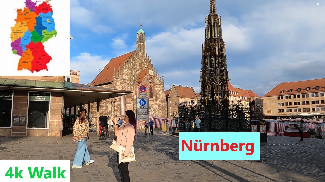 Nürnberg explore walking tour along the Peglitz river to Nuremberg Castle Kaiserburg
