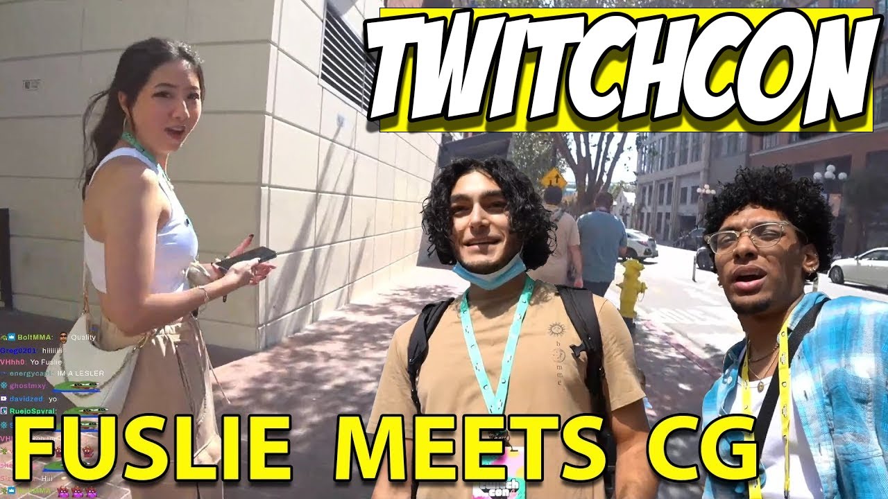 Fuslie Meets Taco & Coolio (Big D) with Burn & Travpiper (Gunner) - TwitchCon IRL