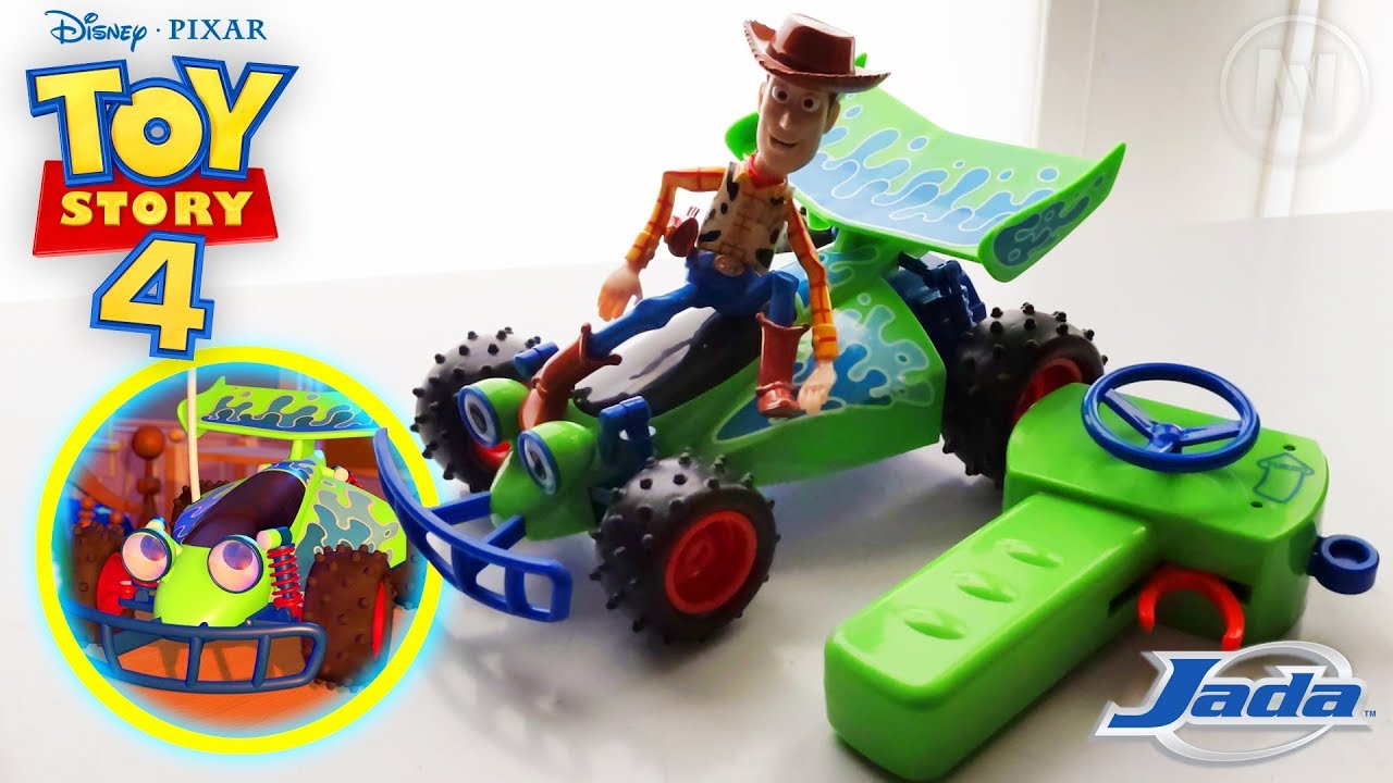 Disney / Pixar Toy Story 4 RC Turbo Buggy With Sheriff Woody & Buzz Lightyear Review (Jada Toys)