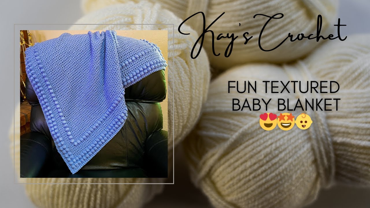 Fun Baby Blanket with Built-in Border! 🤩😱😍🧶