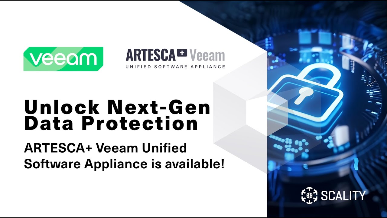 Unlock Next-Gen Data Protection: ARTESCA+ Veeam Unified Software Appliance is available!