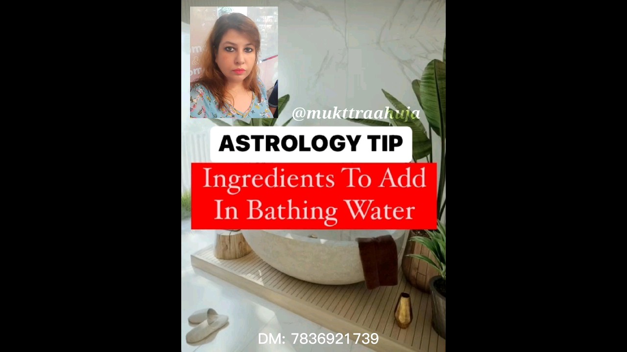 Ingredients to add in bathing water || Astrology tip #astrology