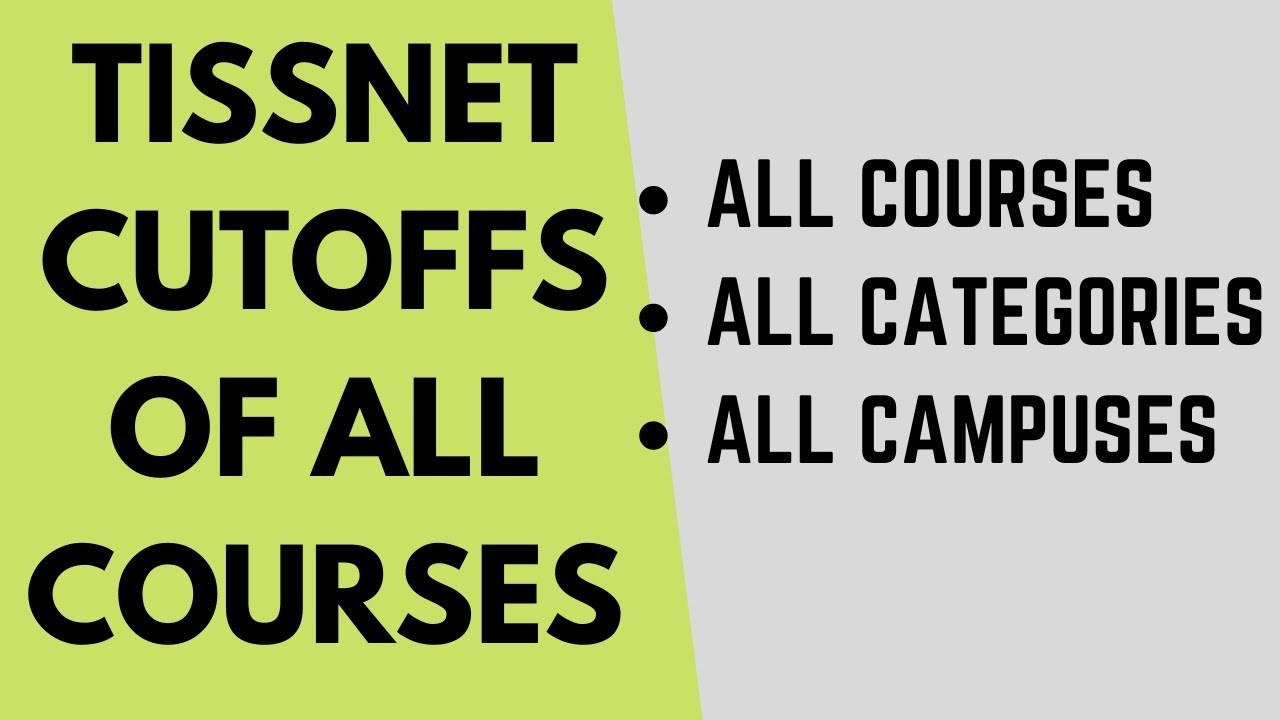 TISSNET cutoffs: All courses, All categories, All campuses | TISS Cutoffs of all courses