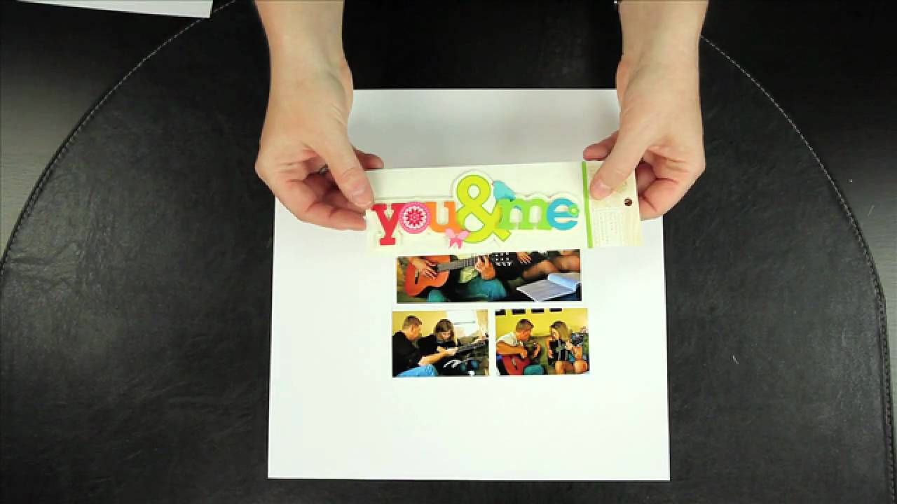 Beginner Scrapbook Tutorials - Part 1 - Creating Your First Layout