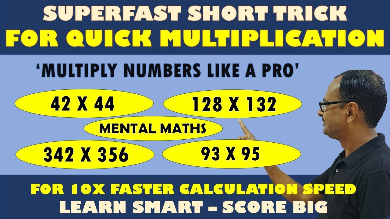 Video 26 - Use of Algebraic Identity in Multiplication II Find 243 x 245 & 167 x 171 in Single Line
