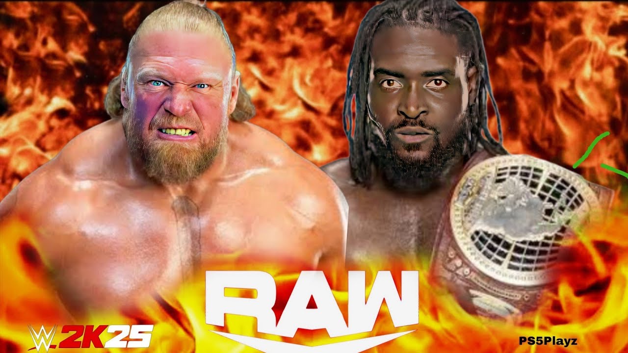 Brock Lesnar vs Oba Femi Wwe Raw 31 Dec 2025 WWE2k25 - PS5 4K Game Play