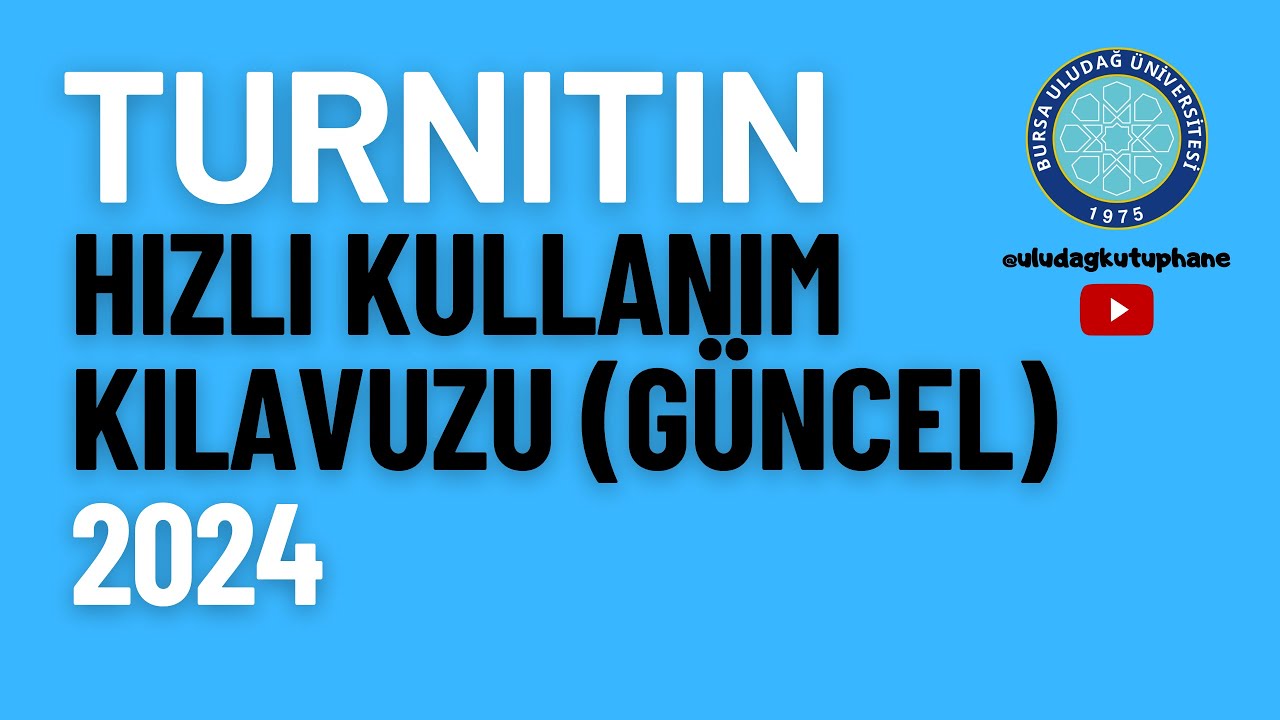 Turnitin Ödev Tez Yükleme Kılavuzu 2024 Güncel  #turnitin