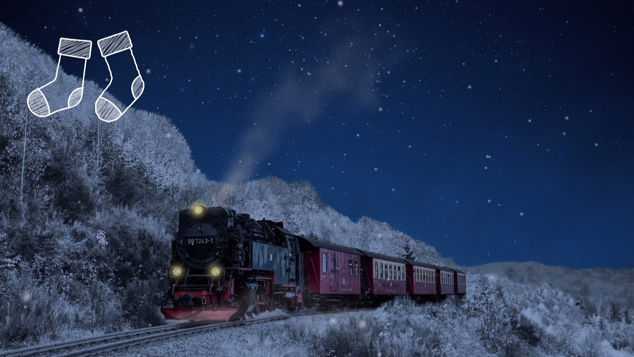 Snowy Train Ride ASMR (2 HR Loop) // 눈 오는 날 기차소리