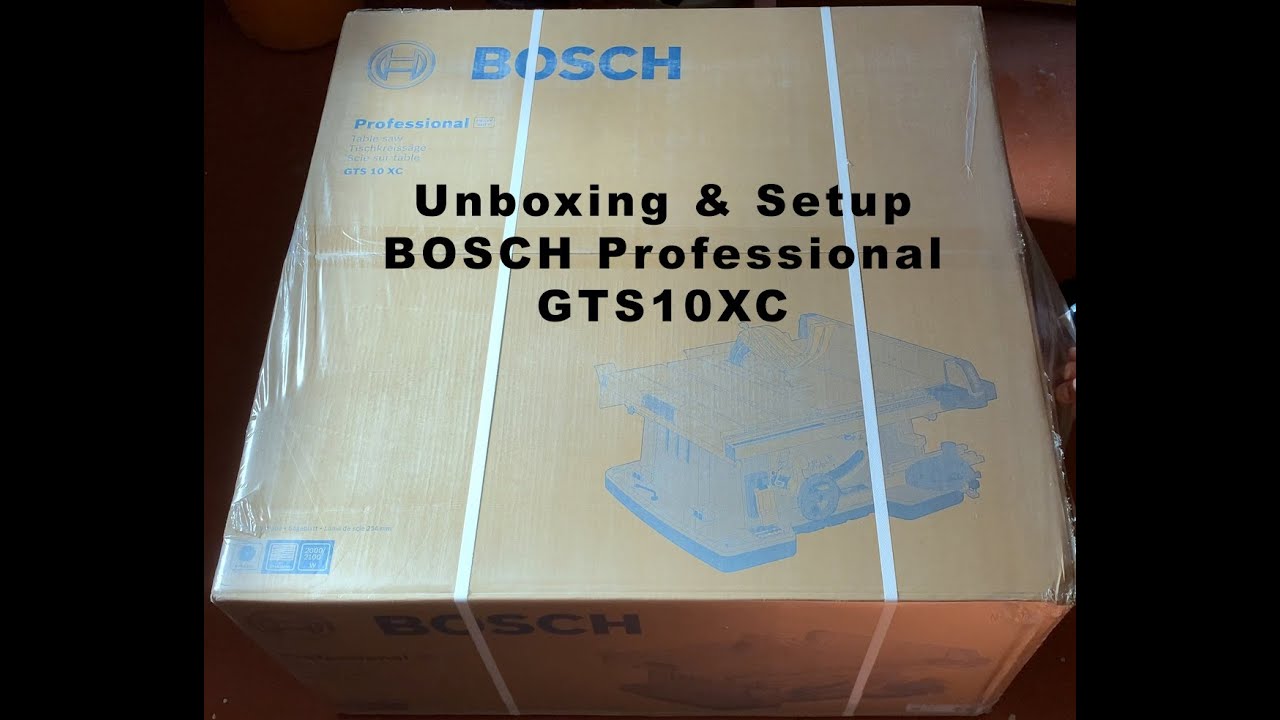 BOSCH Professional Tischkreissäge GTS10XC 2100 Watt (Unboxing und Aufbau)