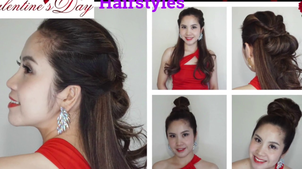 EASY & BEAUTIFUL  | Valentine&rsquo;s Day Hairstyles for medium & long hair | Alisa