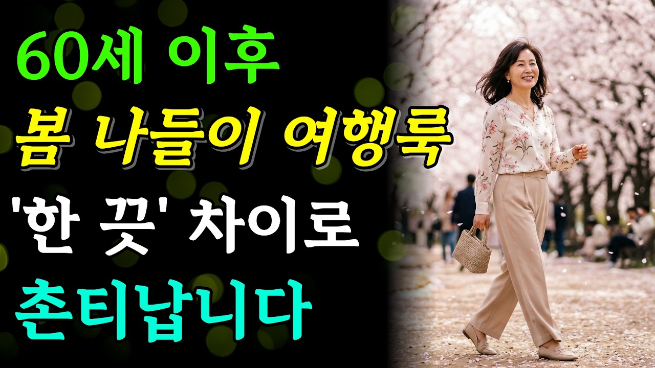 2026년 5060 봄 나들이 여행룩, '이렇게' 입으면 귀티나고  '저렇게' 입으면 촌티나요 • 시니어패션 • 50대 패션 • 여행룩
