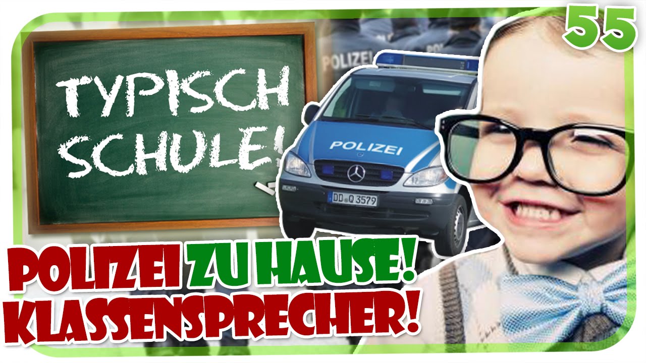TYPISCH SCHULE #55 - POLIZEI VOR DER HAUSTÜR! DER KLASSENSPRECHER! [MINECRAFT] [HD]