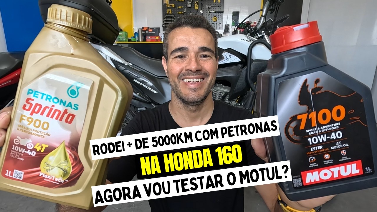 RODEI MAIS DE 5000KM COM O PETRONAS F900 SPRINTA 10W40 NA HONDA 160 SEM BAIXAR: DEU RUIM OU BOM?