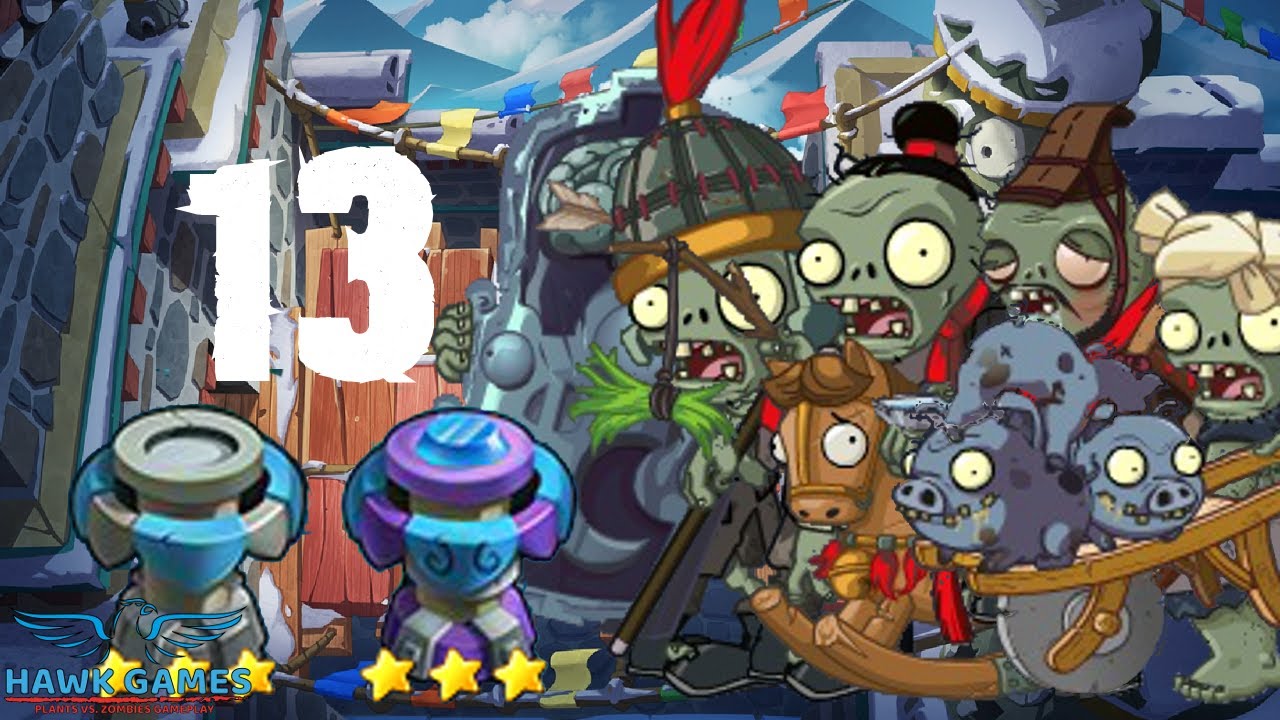 PvZ Online - Adventure Mode - Snow on line 13 | @peacannon