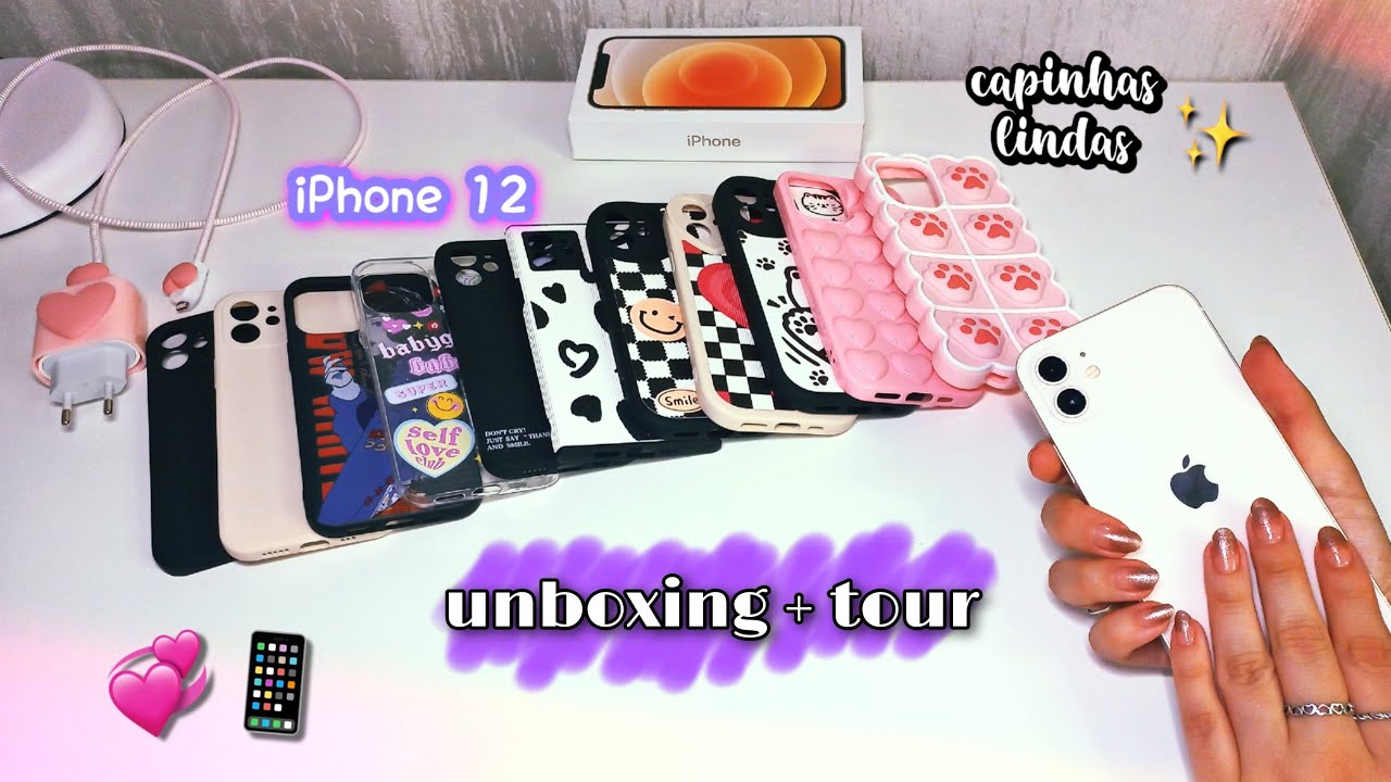 MINHAS CAPINHAS DA SHEIN | UNBOXING | iPHONE 12