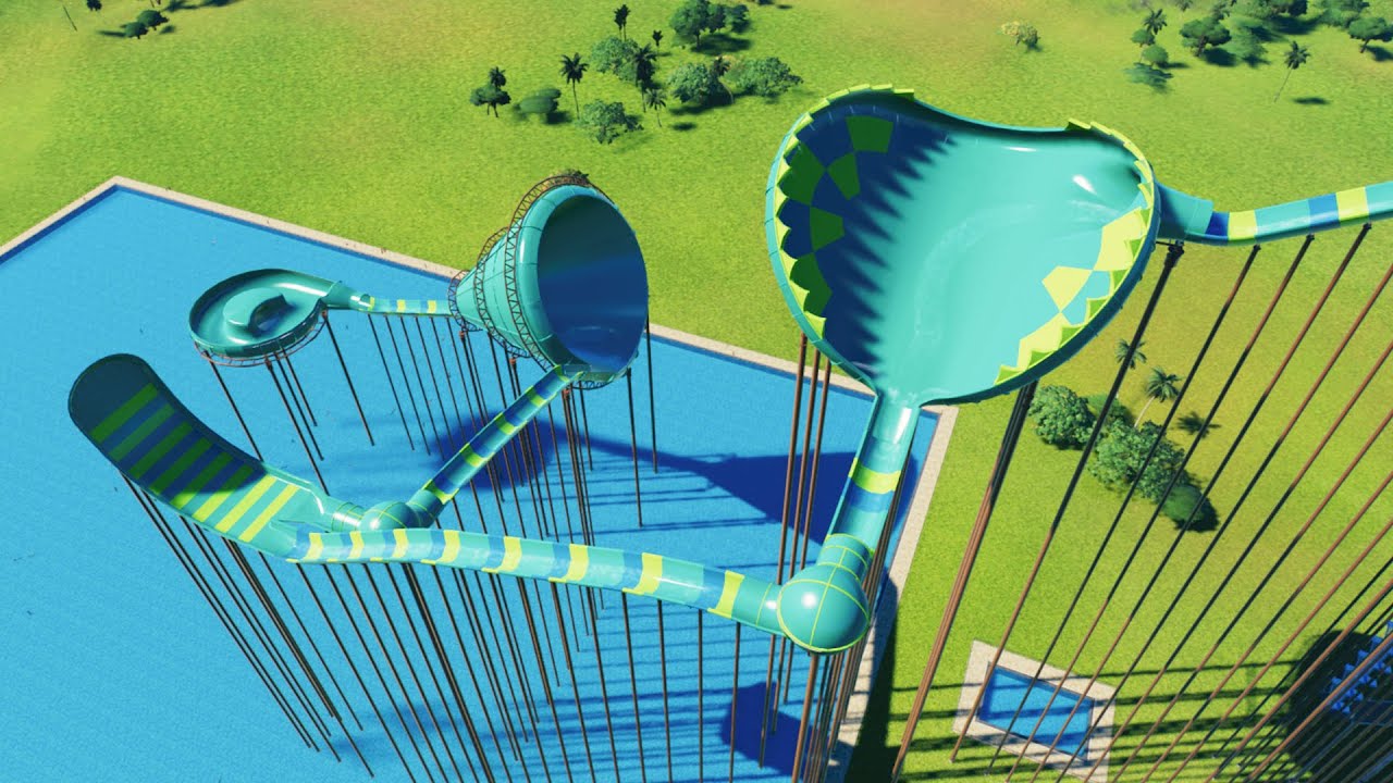 One of the Craziest Water Raft Rides Ever! -Planet Coaster 2