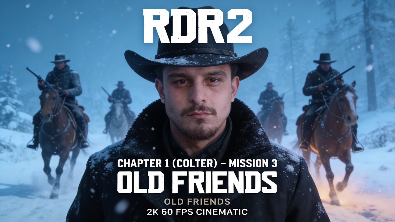 RDR 2 - Old Friends - Chapter 1 COLTER – Mission 3  - Cinematic Walkthrough - 2K 60FPS