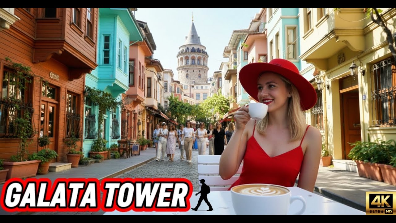 EXPLORING THE HIDDEN STREETS AROUND GALATA TOWER | ISTANBUL WALKING TOUR 4K