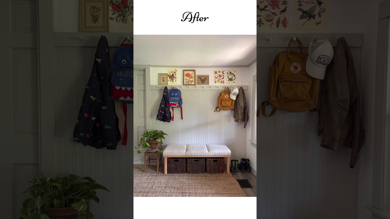 Under $100 Mudroom Transformation! 🤩🙌 