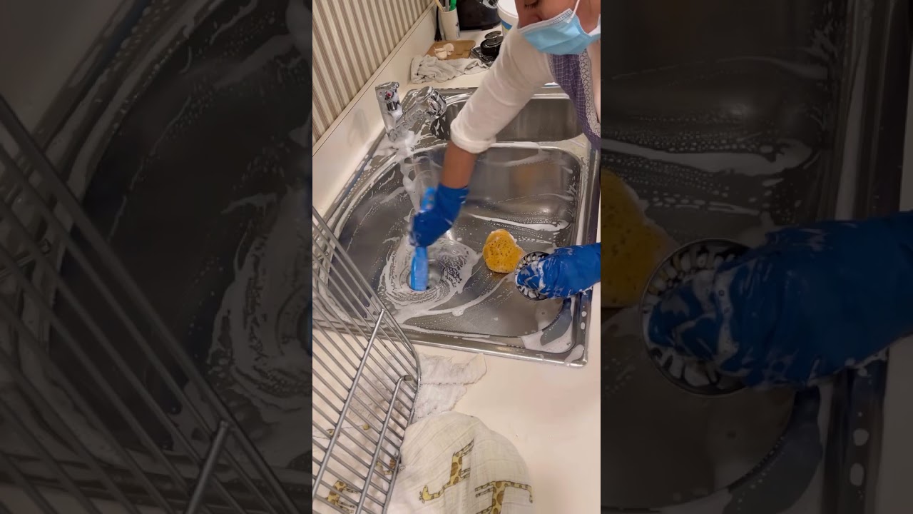 ESTA ESPONJA LIMPIA y PULE el ACERO INOXIDABLE (fregadero) #housekeeper #cleaning #limpiar #viral