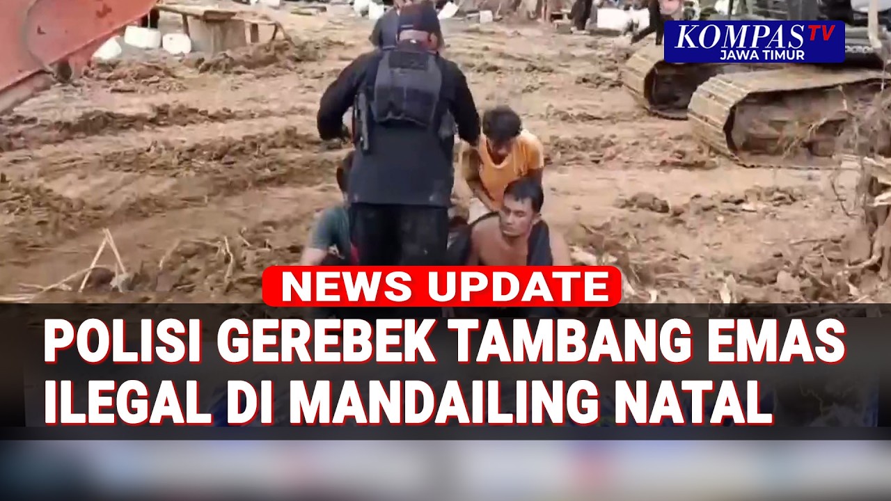 Penggerebekan Tambang Emas Ilegal Mandailing Natal, Aparat Amankan Pelaku!