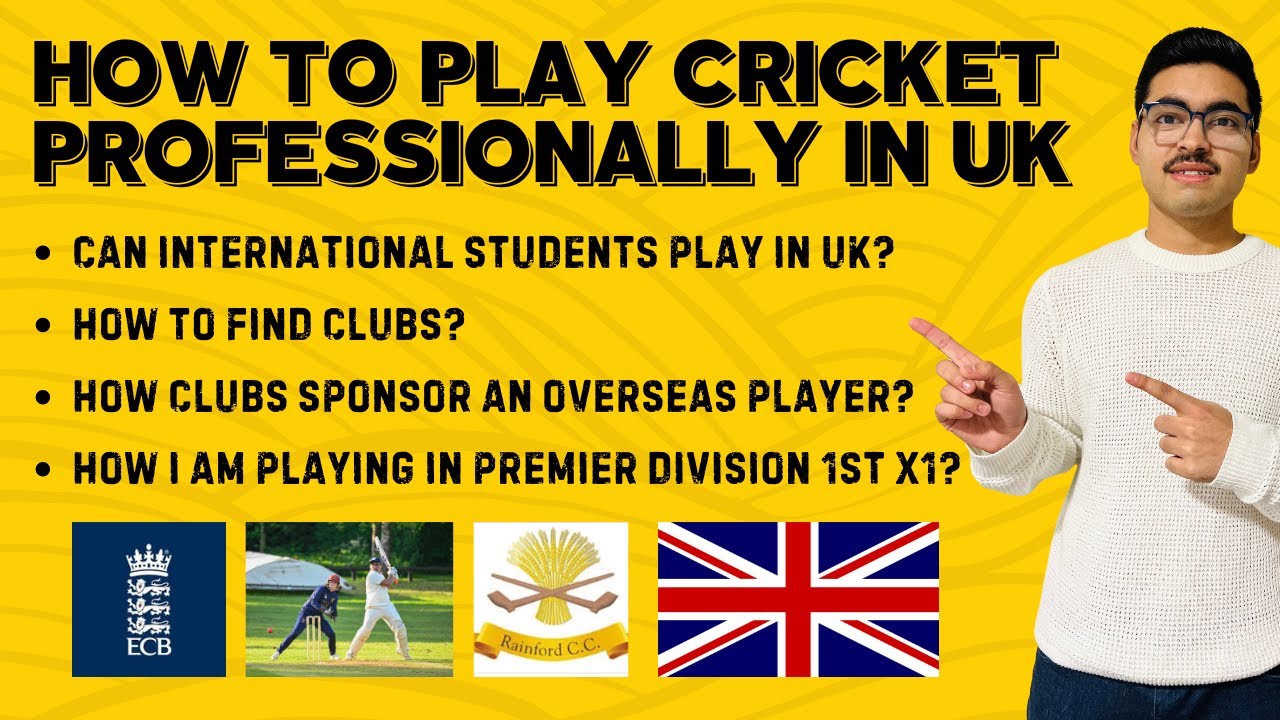 How to play cricket in UK as an International Student and Overseas player | Club cricket UK | ECB  🏏