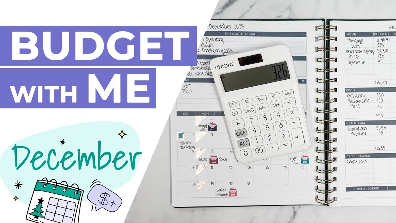 Budget with Me for December ft. Clever Fox Budget Planner Spiral Large