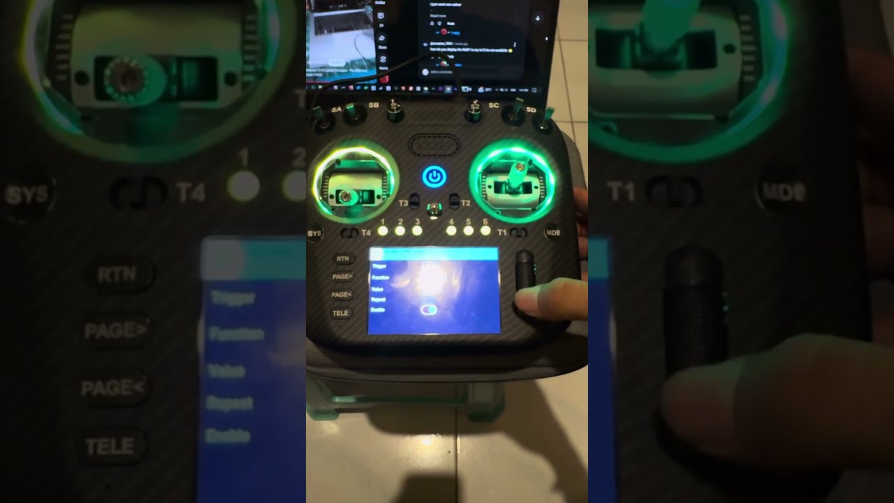 Radiomaster TX15 Max | Cara Mengganti Switch 6 posisi Agar LED Mengikutinya dan Cara Membuat RGB LED