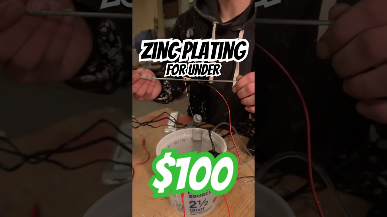 Everything you need to know to zinc plate for under $100 #diy #electrolysis #restoration #cars
