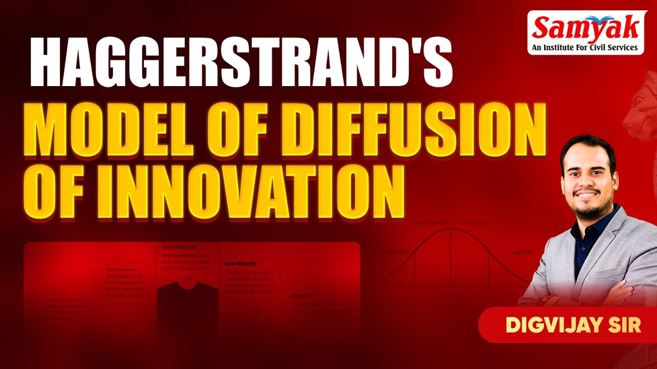 UPSC Geography | Haggerstrand's Model of Diffusion of Innovation | Samyak IAS | Digvijay Sir