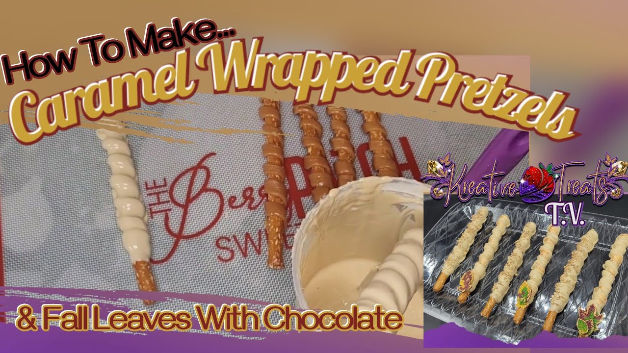 Caramel Wrapped Pretzels| Wavy Pretzels| Tutorial| Caramel Pretzels| Fall Treats