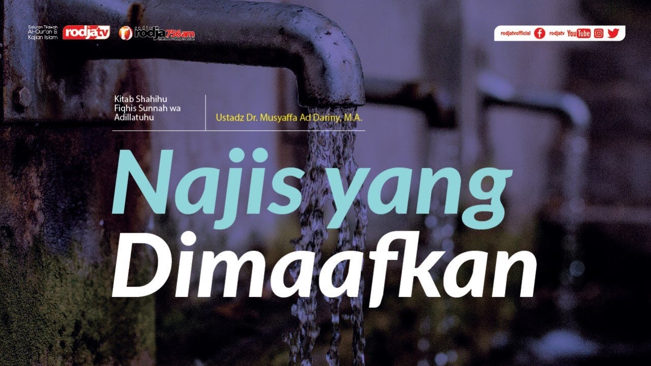 Shahihu Fiqhis Sunnah : Najis yang Dimaafkan l Ustadz Dr. Musyaffa Ad Dariny